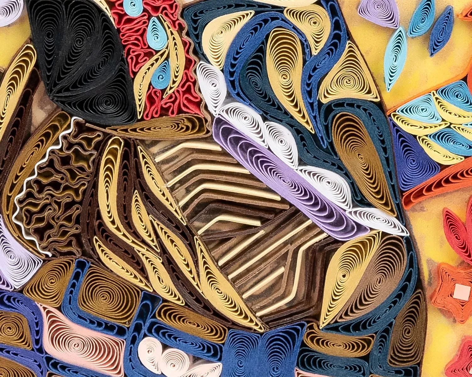 Quilled Artist Series - Lady with Fan, Klimt Greeting Card