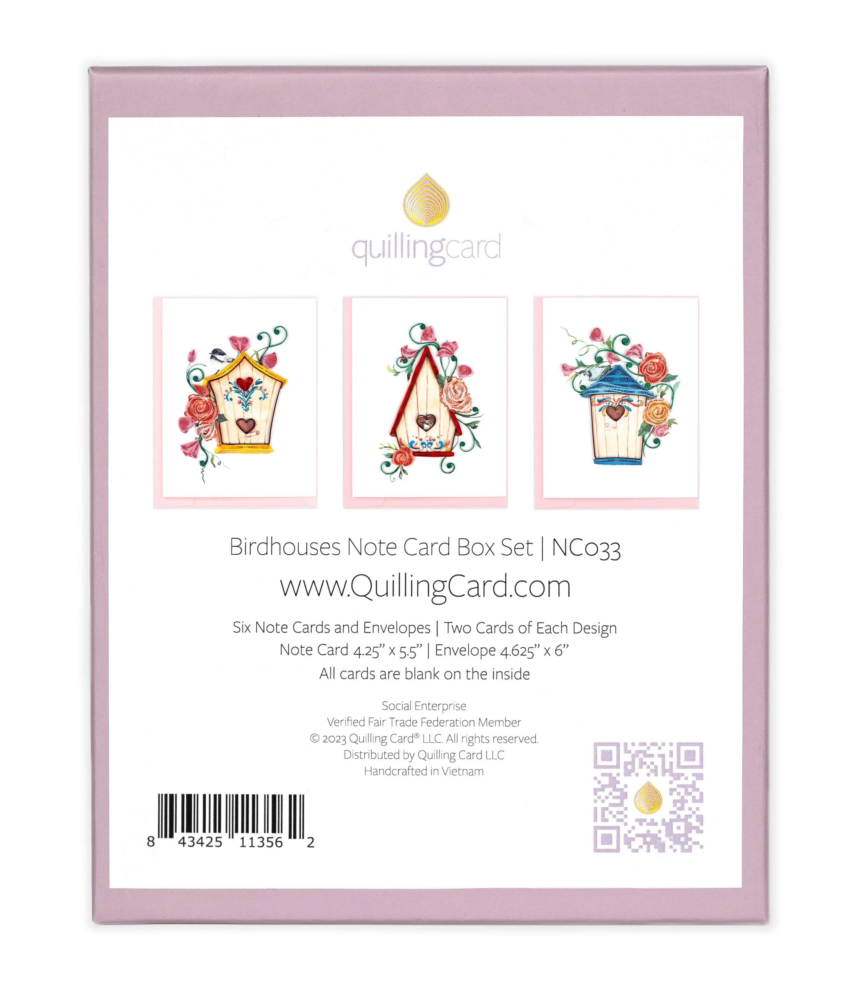 Quilled Birdhouses Note Card Box Set