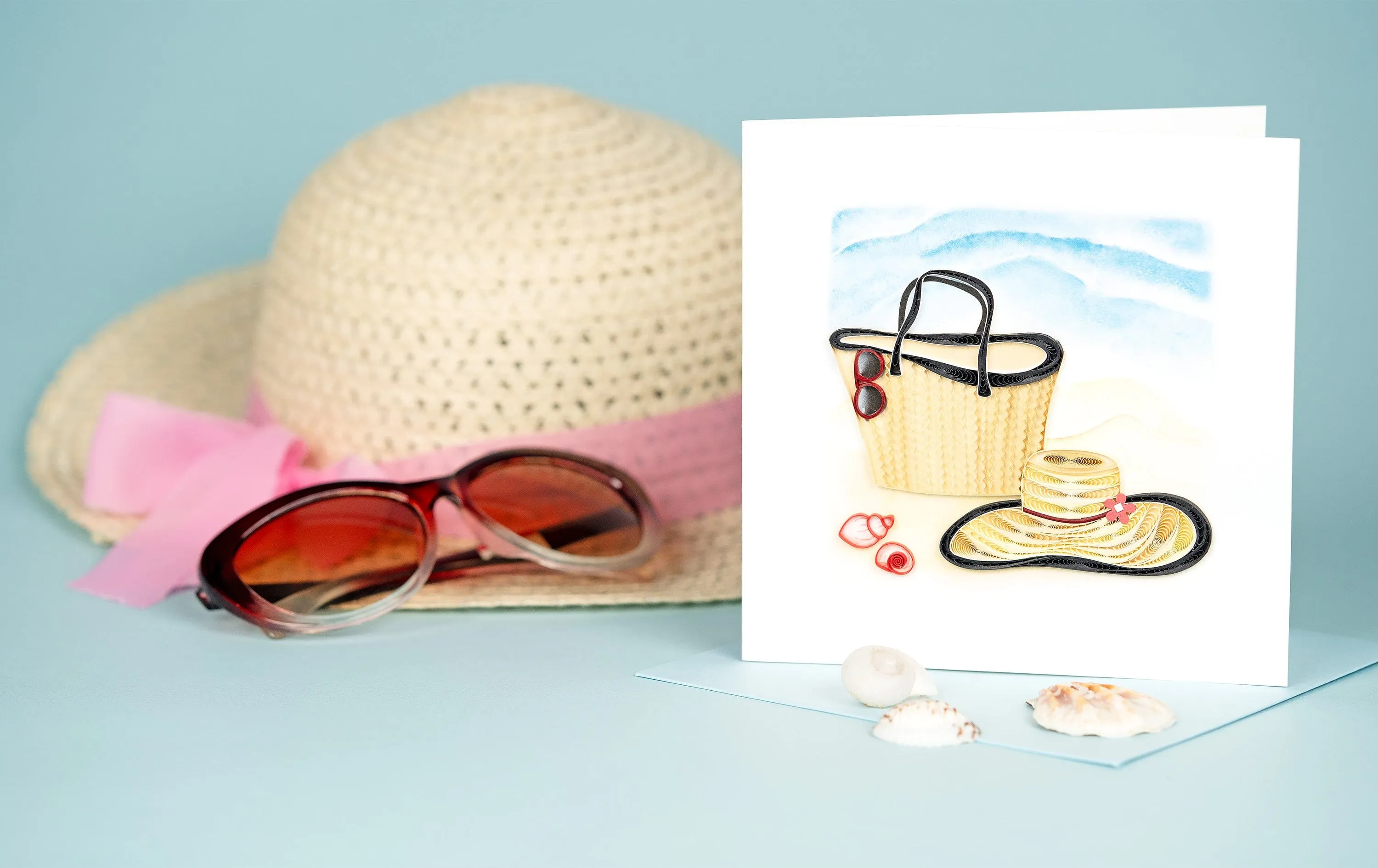 Quilled Vitamin Sea Greeting Card