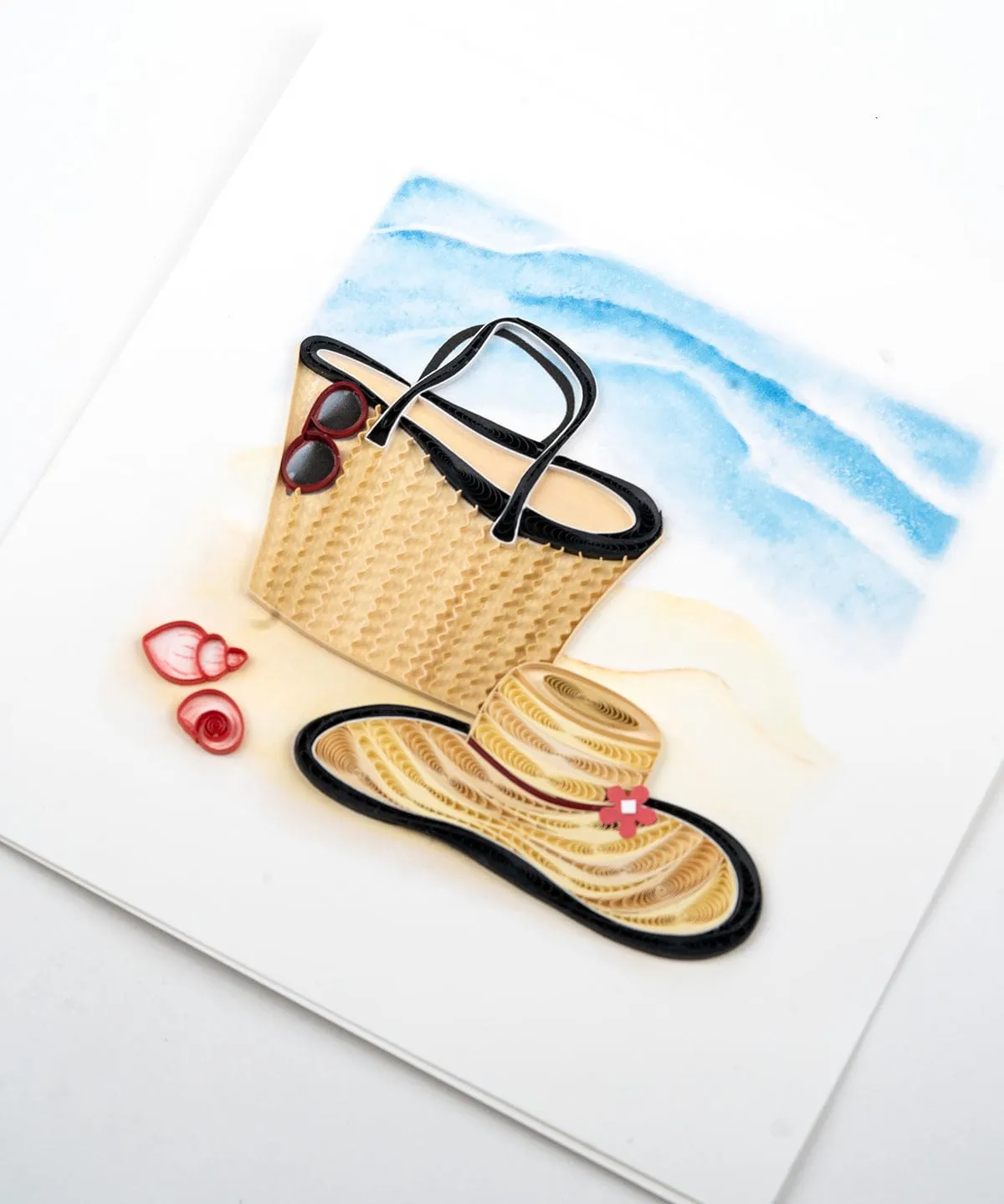 Quilled Vitamin Sea Greeting Card
