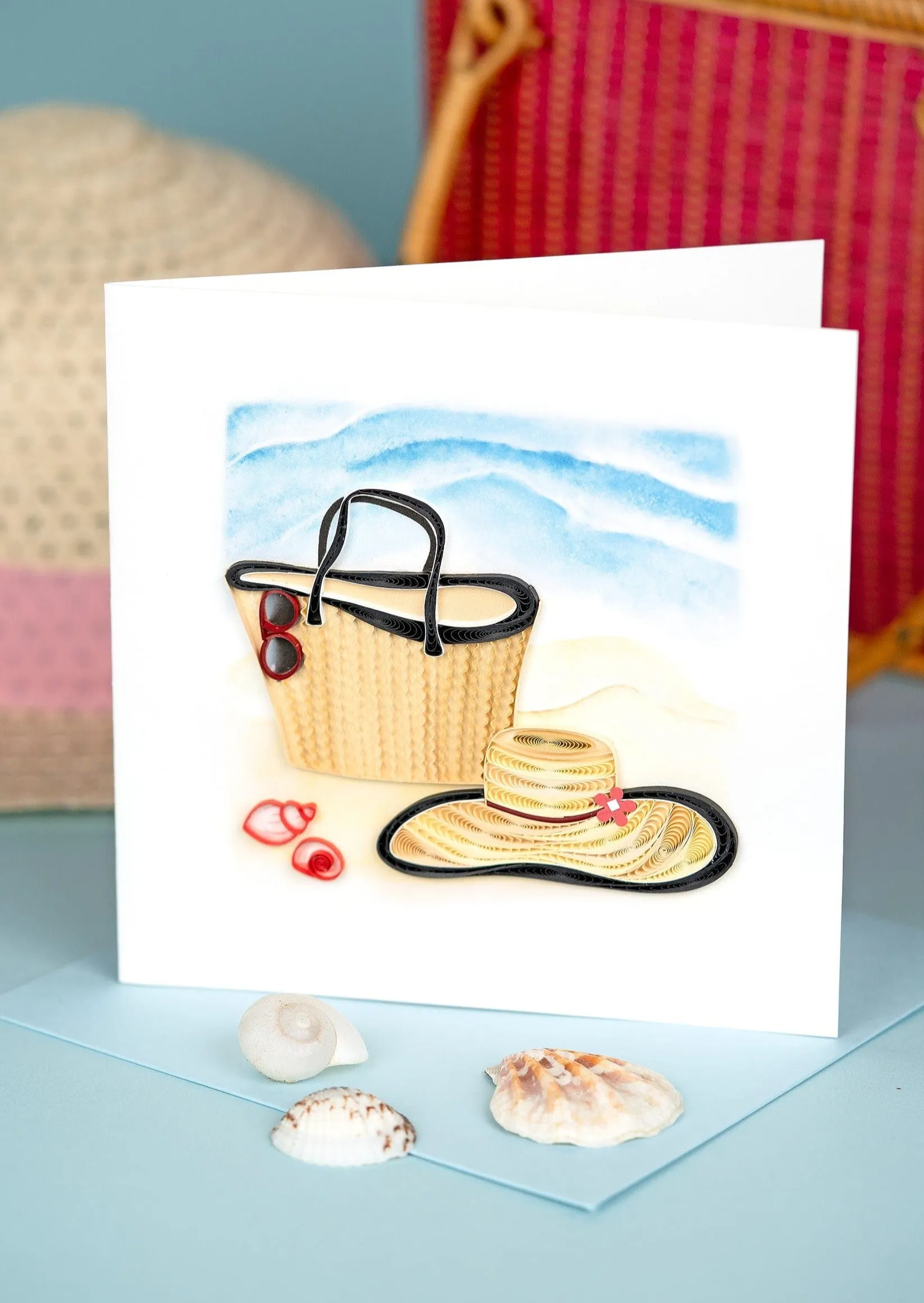 Quilled Vitamin Sea Greeting Card