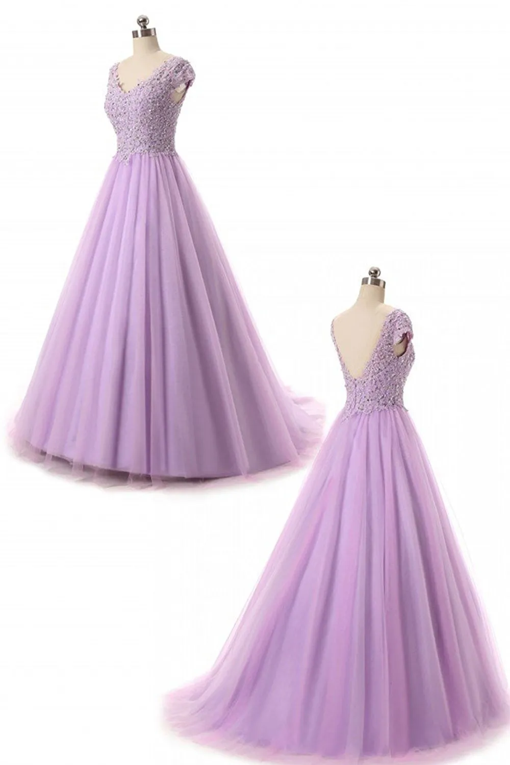 Quinceanera Gowns Cap Sleeves for Sweet 16
