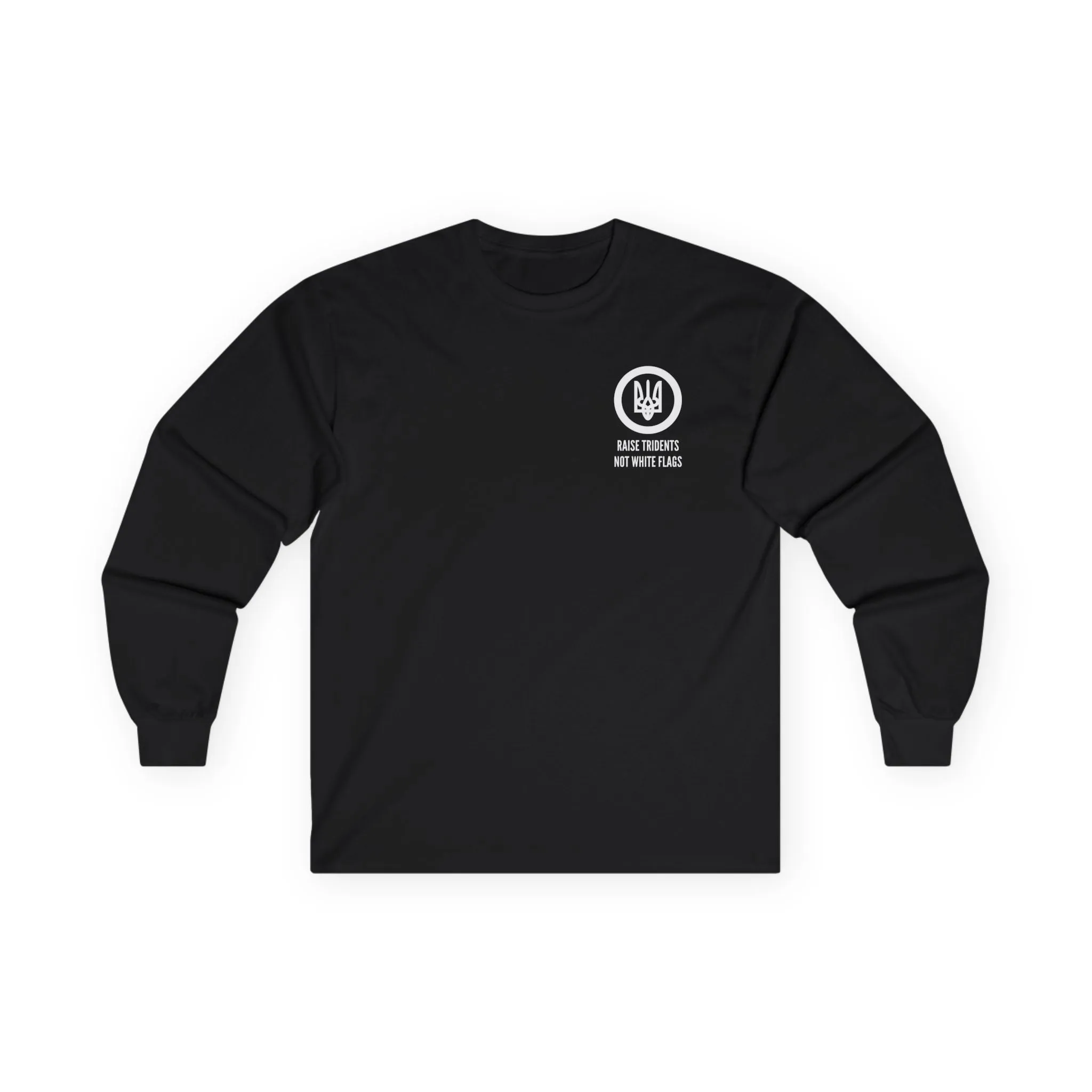 Raise TridentS Not White Flags Cotton Long Sleeve Tee