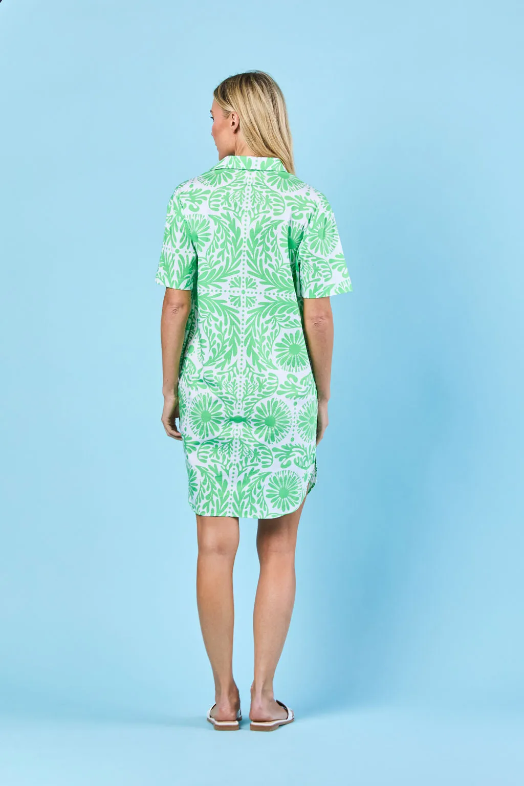 Rhodes Dress in Meadow Jardin