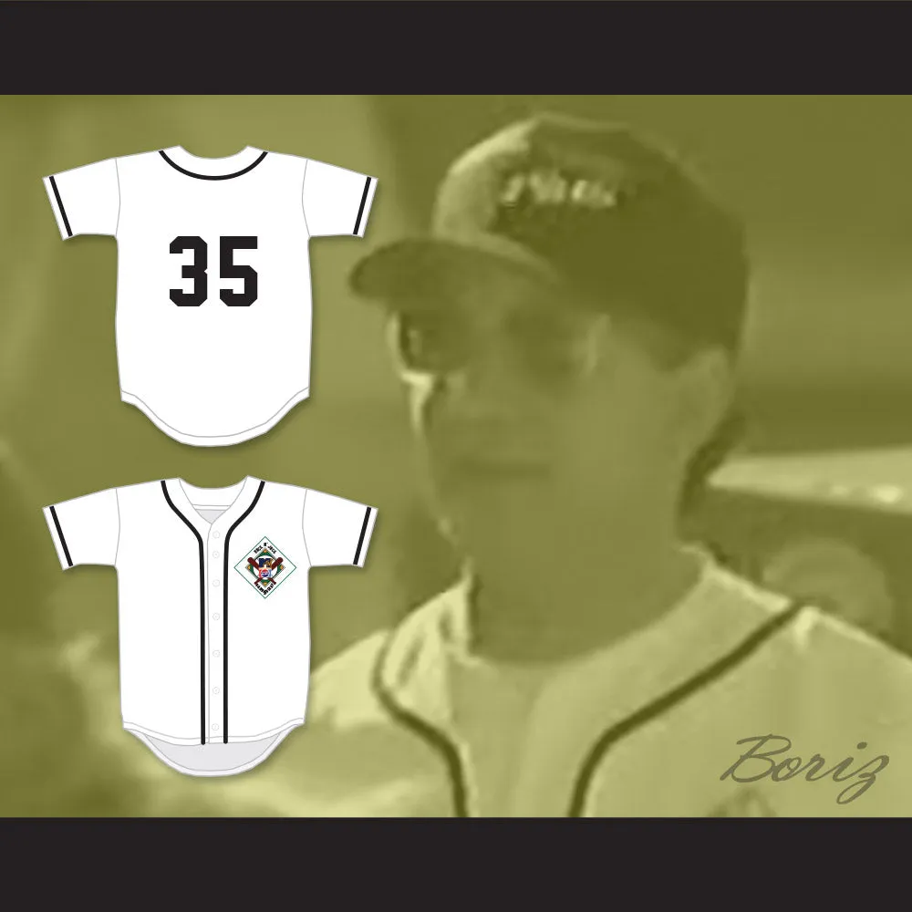Rick Caraballo 35 Salamanders Baseball Jersey 1st Annual Rock N' Jock Diamond Derby 1990