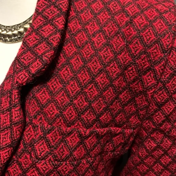 RK-Vintage Women's Calvin Klein Studio Blazer, Size 4, Red