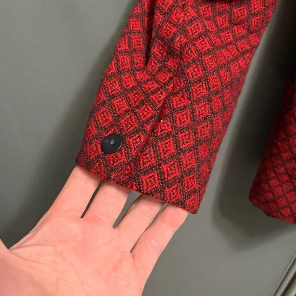 RK-Vintage Women's Calvin Klein Studio Blazer, Size 4, Red