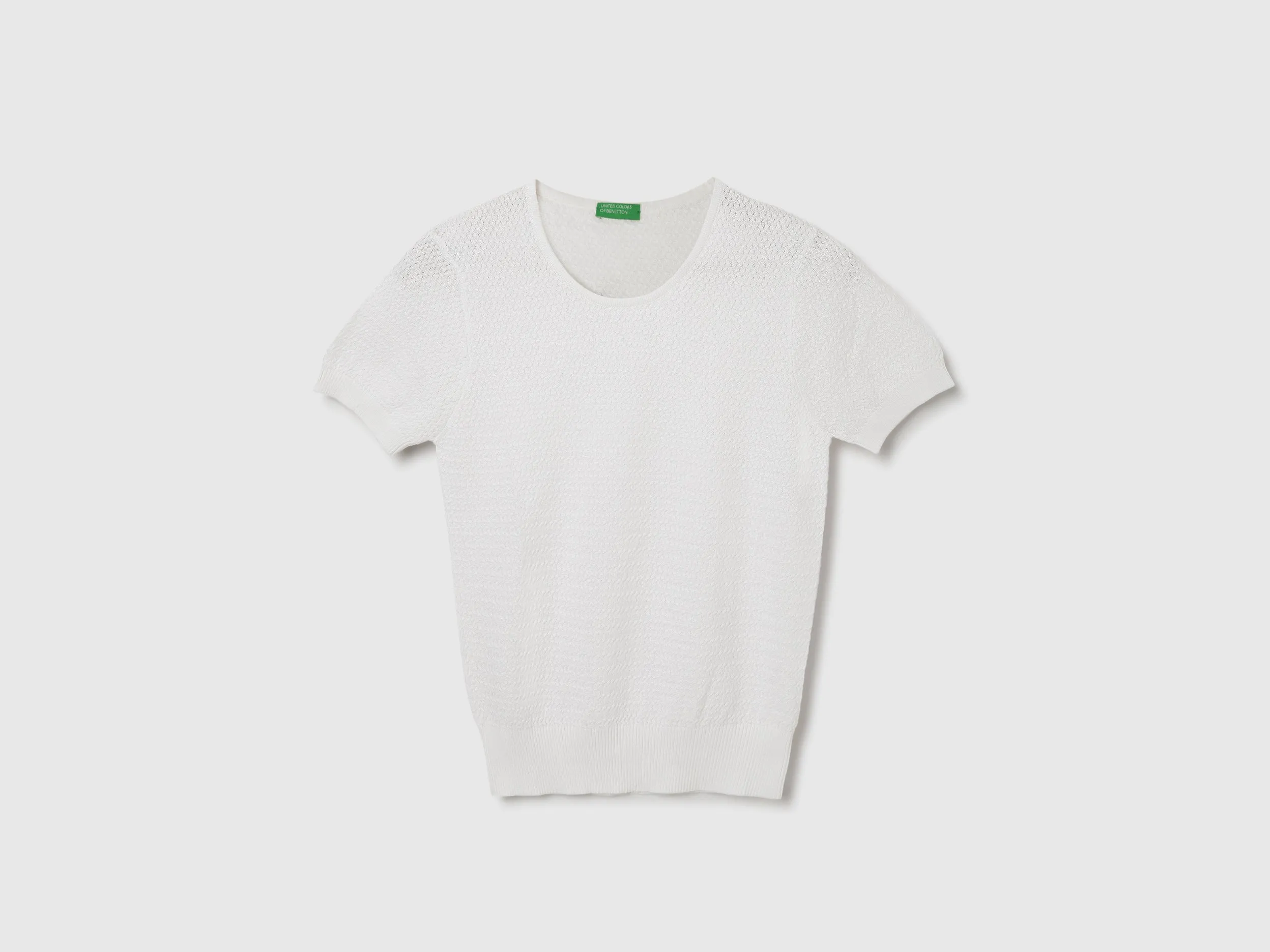Round Neck Textured Top