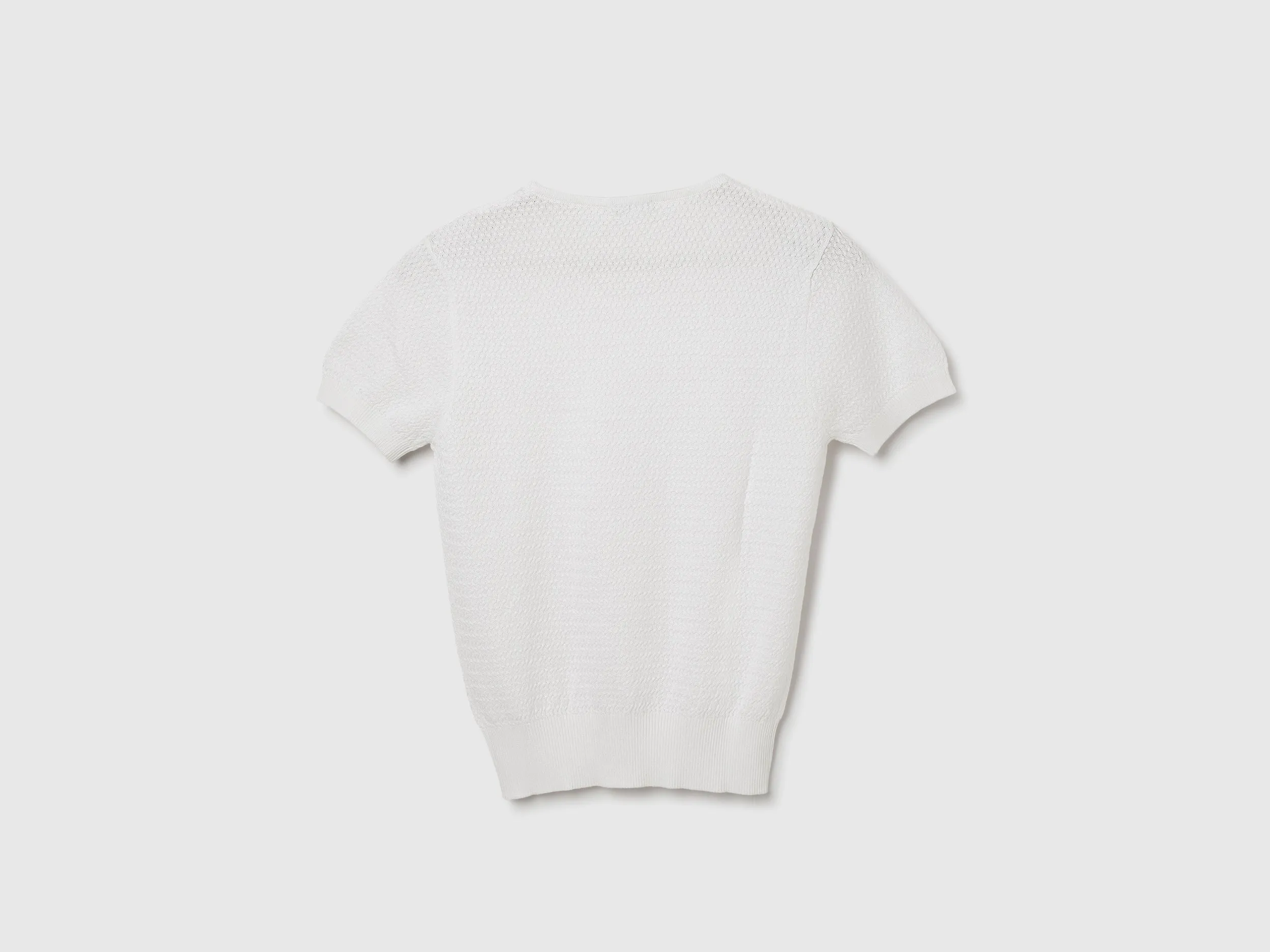 Round Neck Textured Top