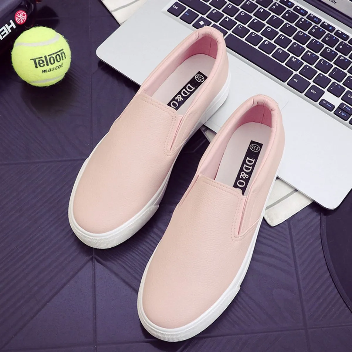 Round Toe Flat Slip-Ons