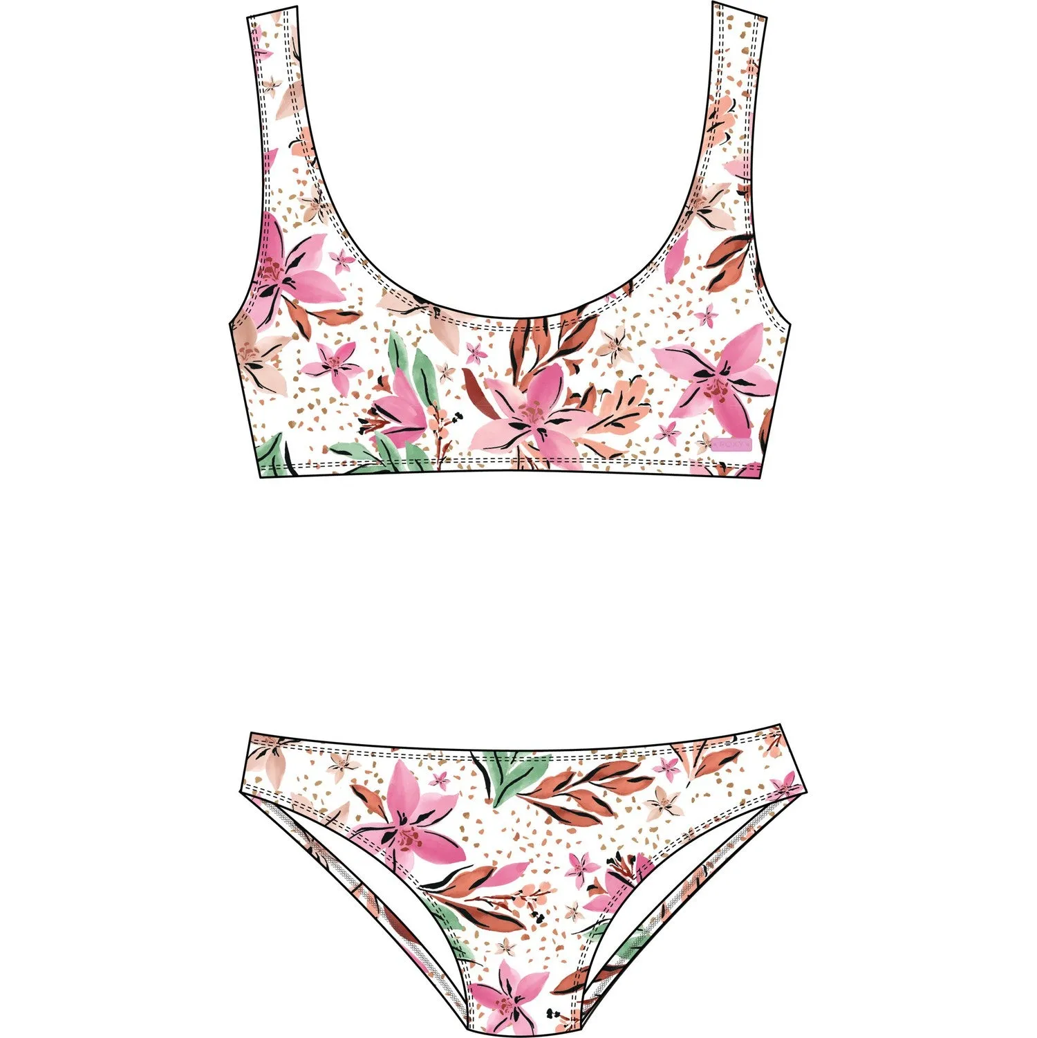 Roxy Happy Tropical Rg Bralette Set (Wbk5)