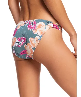 Roxy W Printed Beach Classics Full Bikini Bottoms