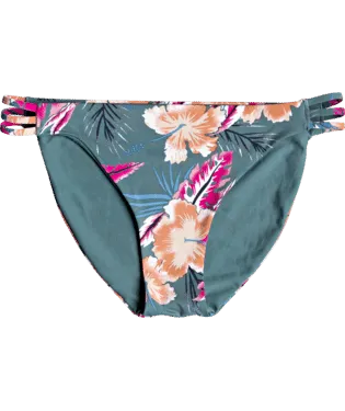 Roxy W Printed Beach Classics Full Bikini Bottoms