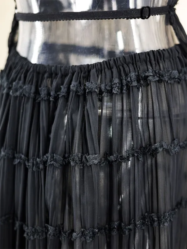 Ruffle Me Not Two Piece Skirt Set| Backless Ruffle Crop Top| Two Piece Maxi Dress| Coord Sets Women