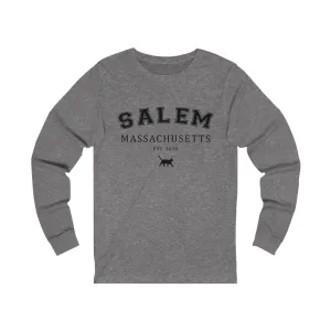Salem Massachusetts Unisex Jersey Long Sleeve Tee. Halloween sweatshirt. Fall sweatshirt.