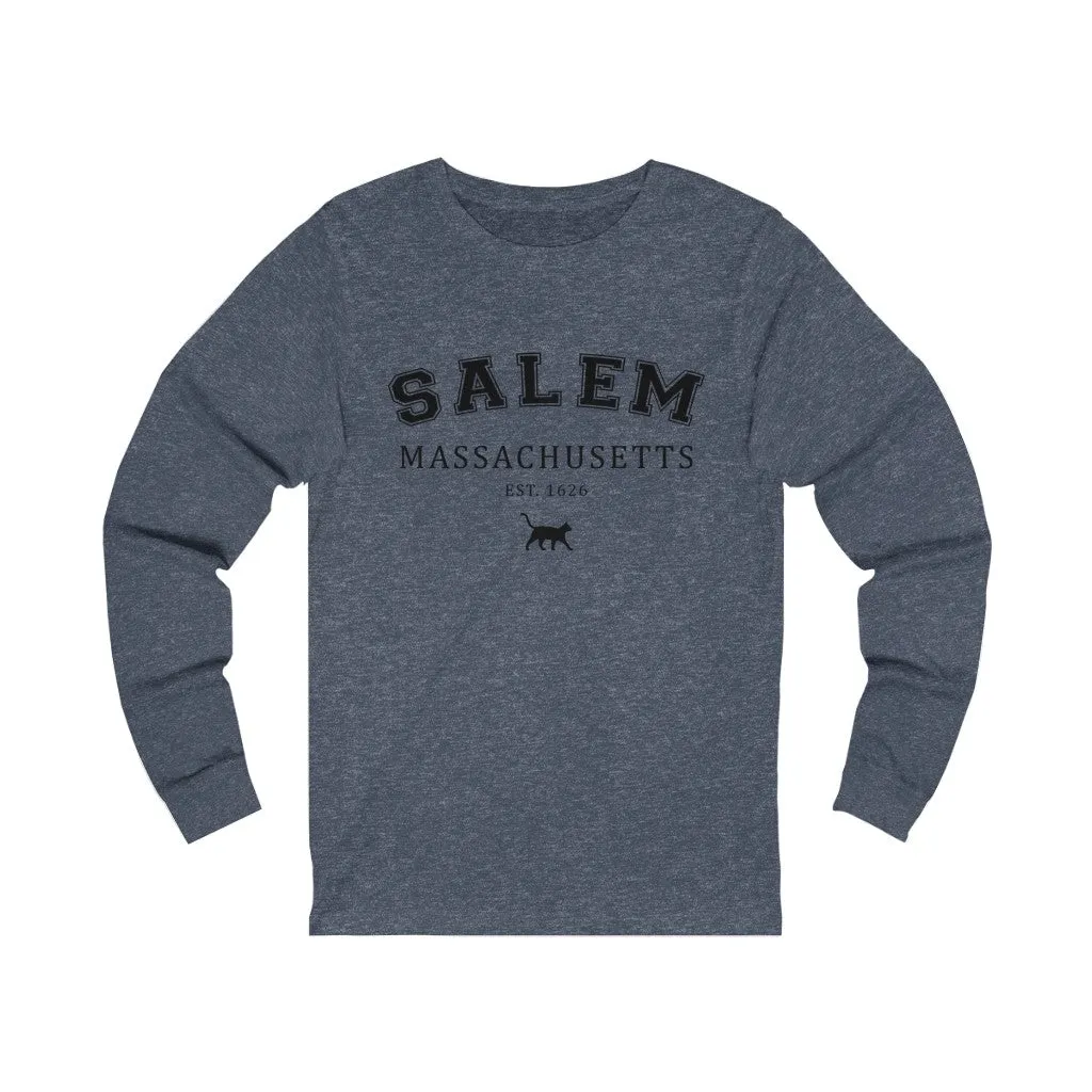 Salem Massachusetts Unisex Jersey Long Sleeve Tee. Halloween sweatshirt. Fall sweatshirt.