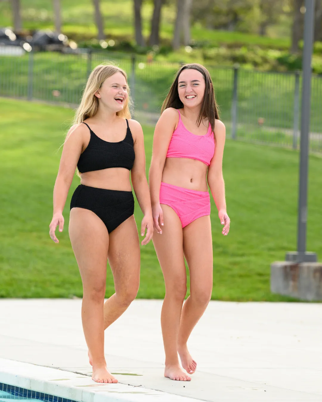 Saltwater Chic - Black 2 Piece Ribbed Bikini