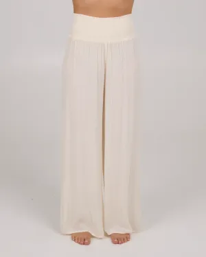 Salty Crew Womens Mainland Beach Pant - Off White