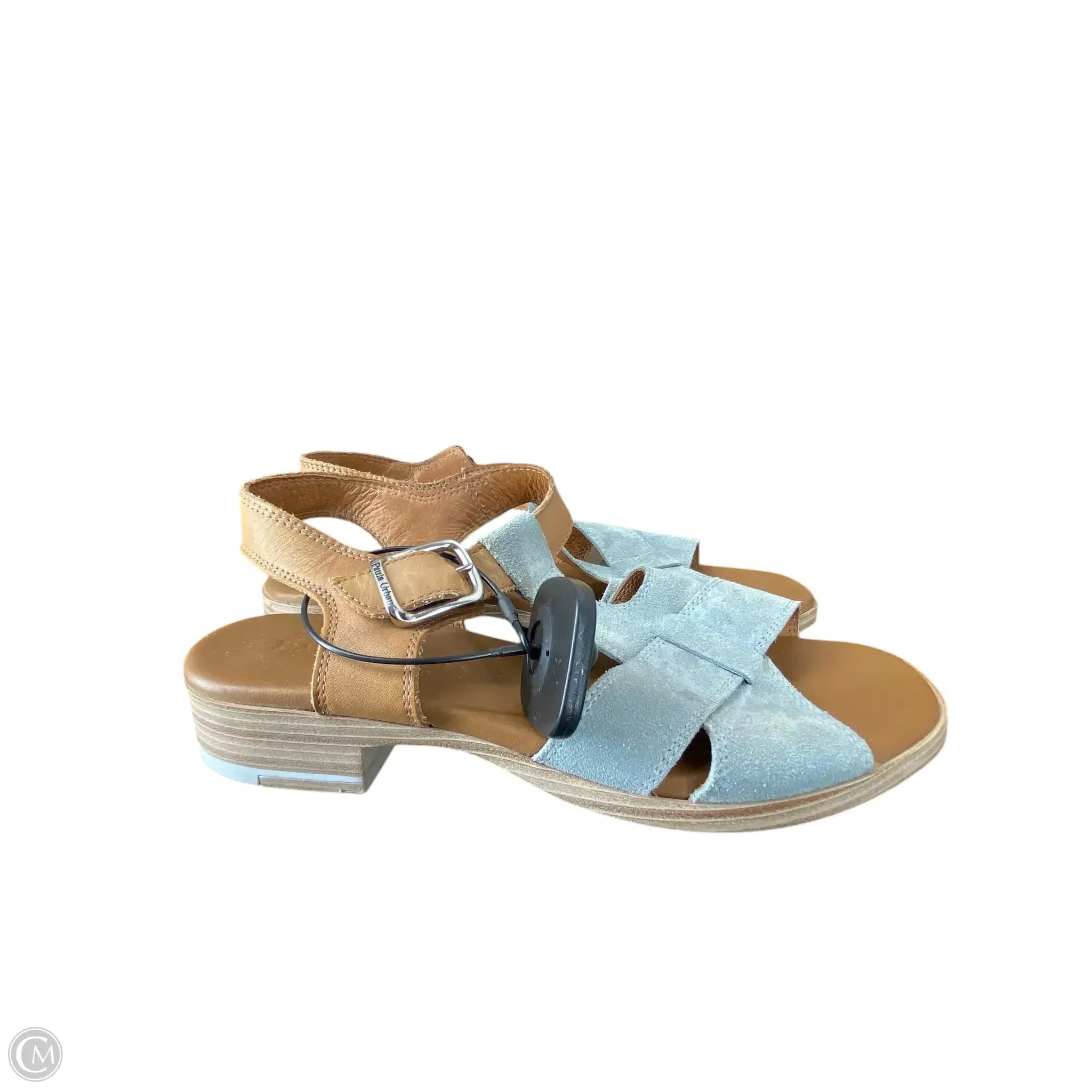 Sandals Flats By Clothes Mentor In Blue, Size: 6