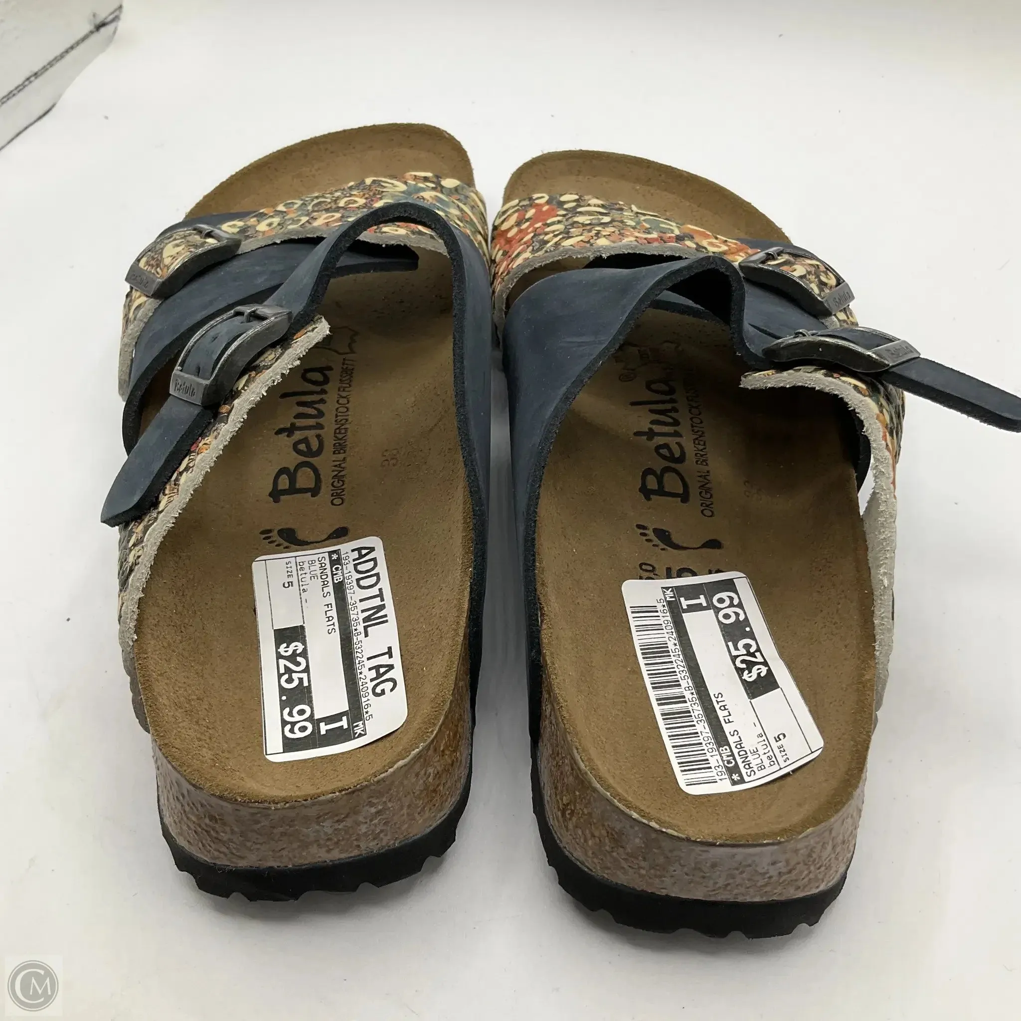 Sandals Flats By Cmb In Blue, Size: 5