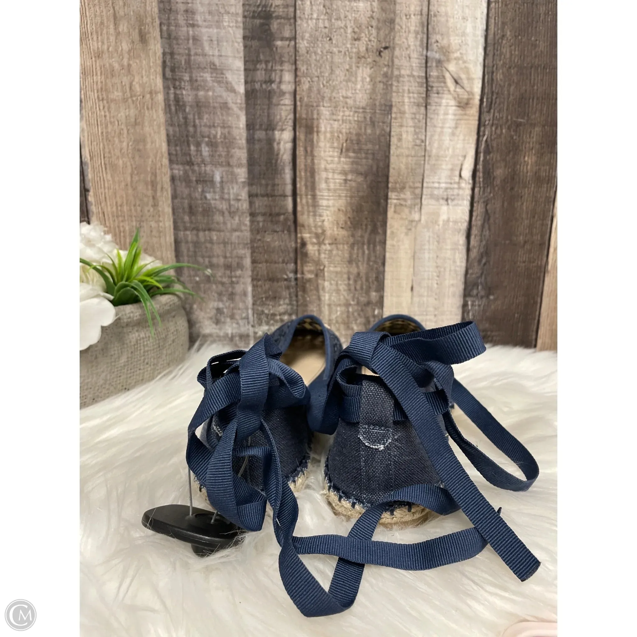 Sandals Flats By Cmf In Blue, Size: 8