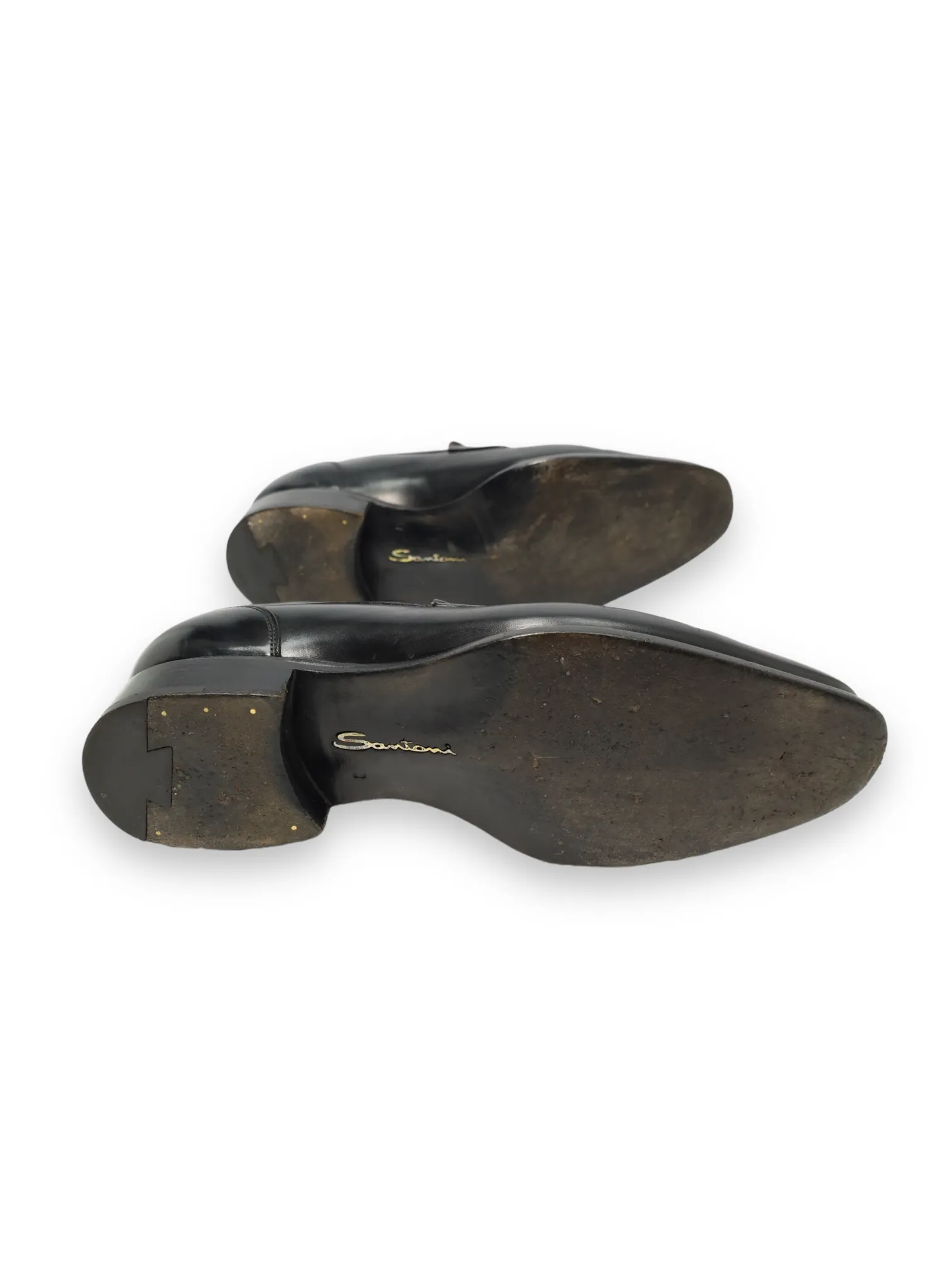 Santoni Black Limited Edition Penny Loafer