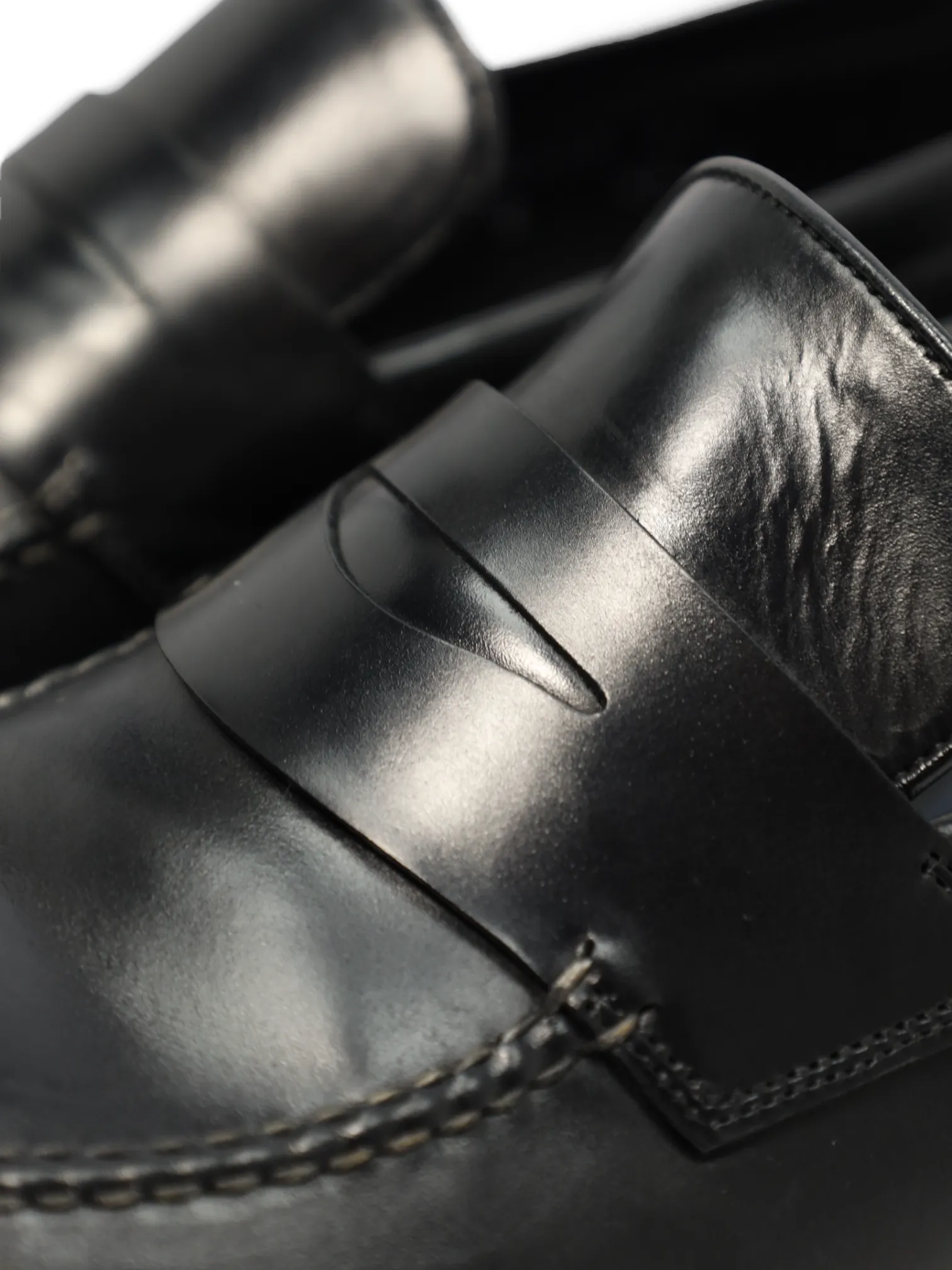 Santoni Black Limited Edition Penny Loafer
