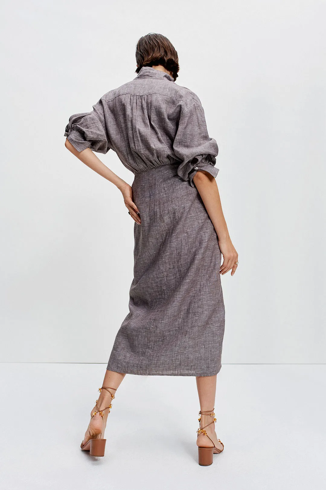 Sarong Shirt Dress (Driftwood)