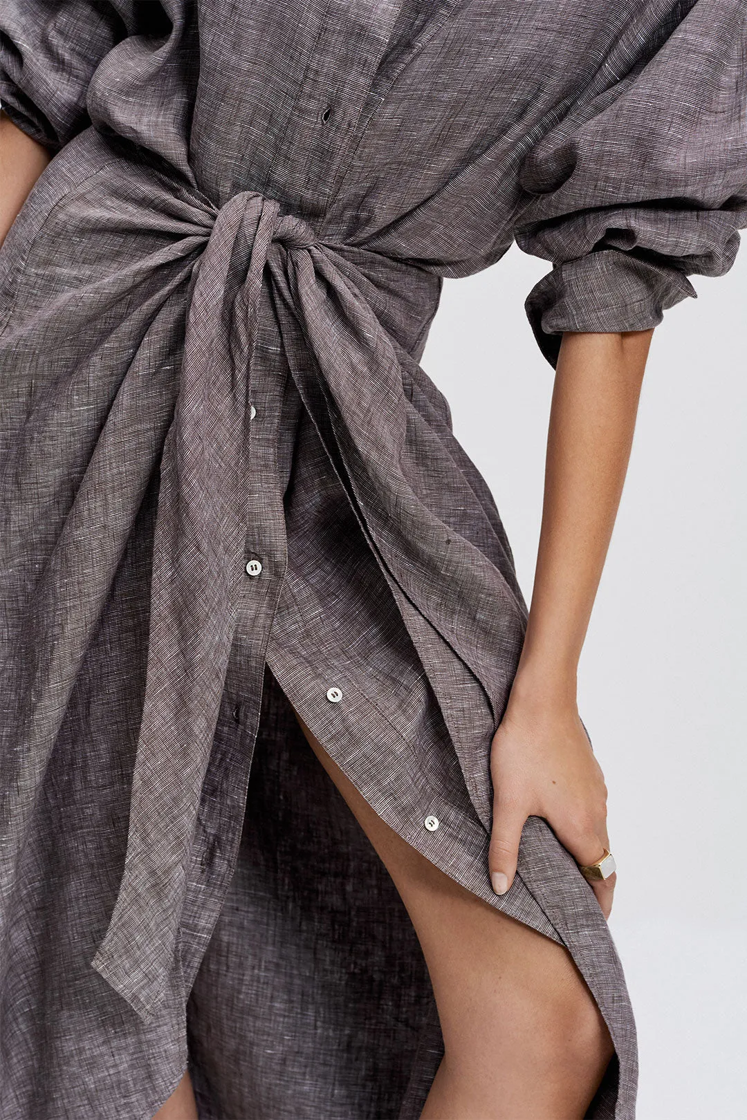 Sarong Shirt Dress (Driftwood)