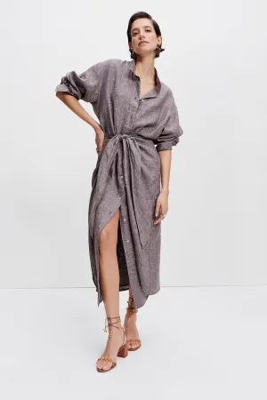 Sarong Shirt Dress (Driftwood)