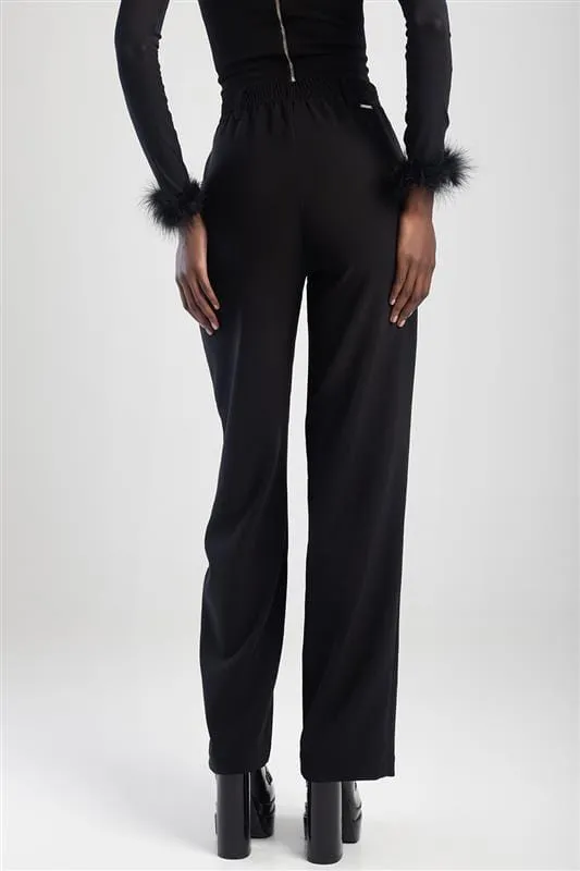 Sissyboy Ladies High Waist Trouser  Black