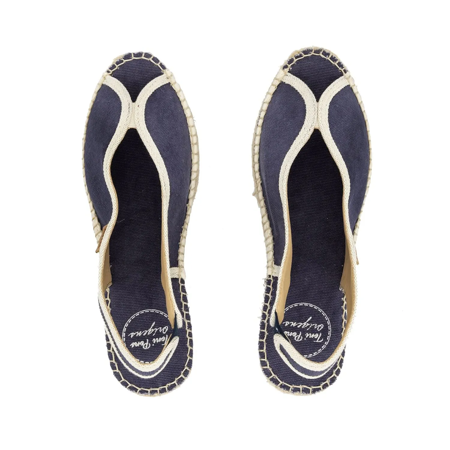 Slingback Vegan Cotton Blend Wedge Espadrille For Women - Lauren