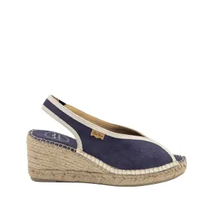 Slingback Vegan Cotton Blend Wedge Espadrille For Women - Lauren