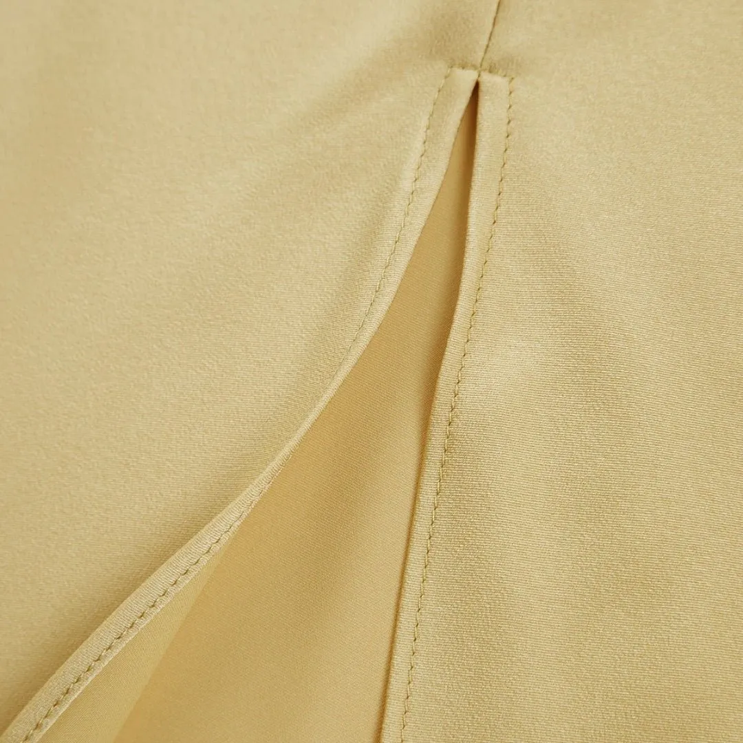 Slip Dress – Satin Finish & One-Shoulder – Cocktail Party Style