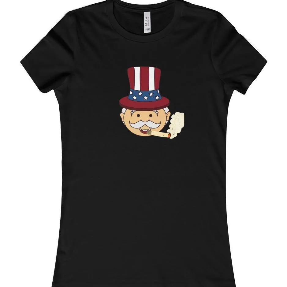Smoking Uncle Sam Women's Shirt