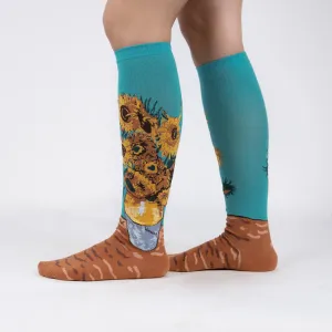Sock It To Me Sunflowers Knee Sock