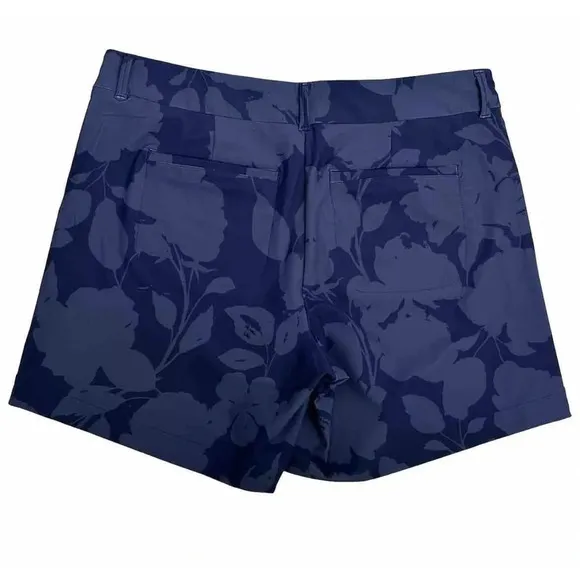 SPANX Sunshine Short 4” Floret Navy Golf Boat Beach Swim Trunks Shorts X-Large