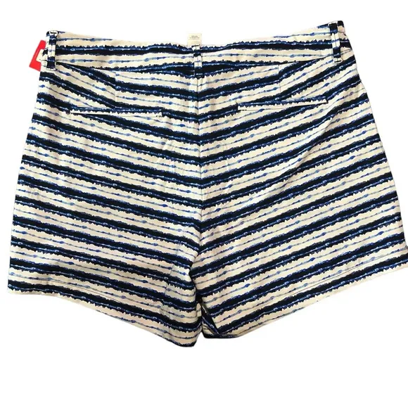 SPANX Sunshine Short 6” blue painted Stripe Golf Boat Beach Swim Trunks X-Large