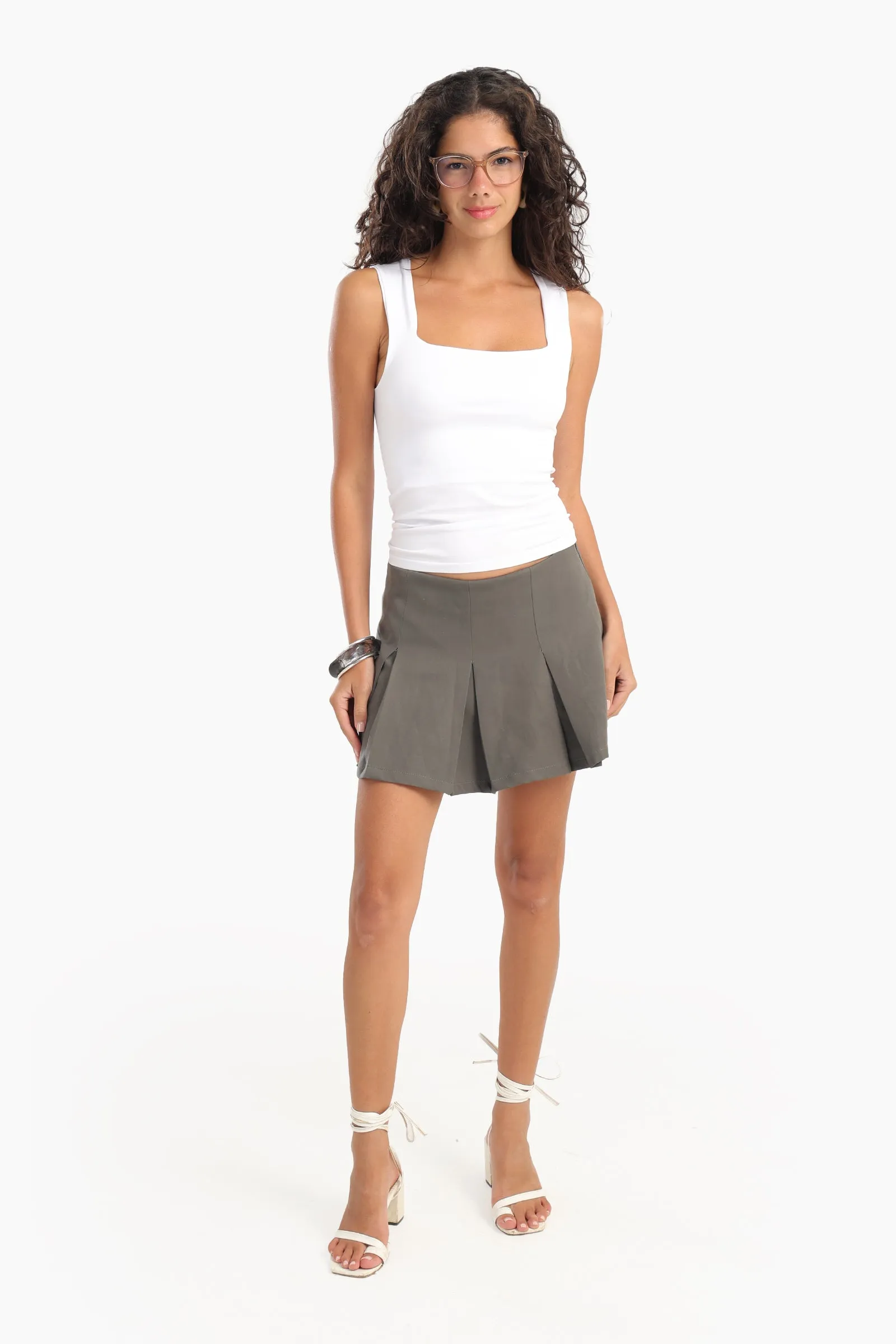Square Neck Sleeveless Top