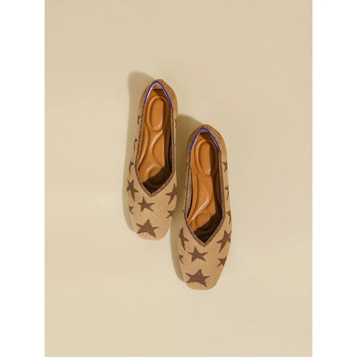 Square Toe Block Heels Slip-Ons
