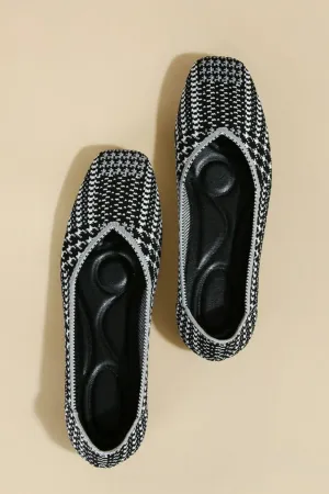 Square Toe Block Heels Slip-Ons