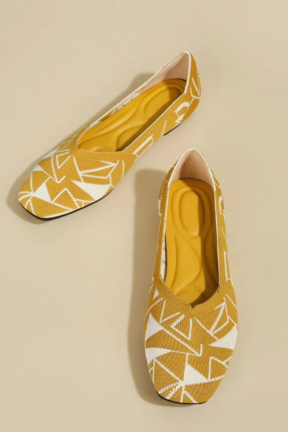 Square Toe Block Heels Slip-Ons