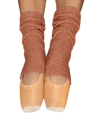 Stirrup Legwarmers Knit Sandstone