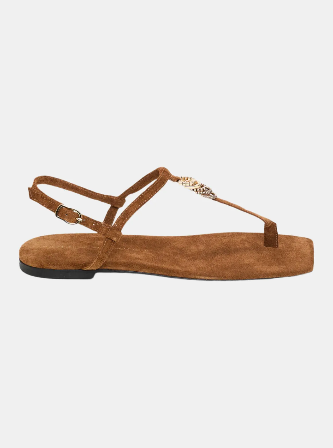 Suede Toe Post Sandal