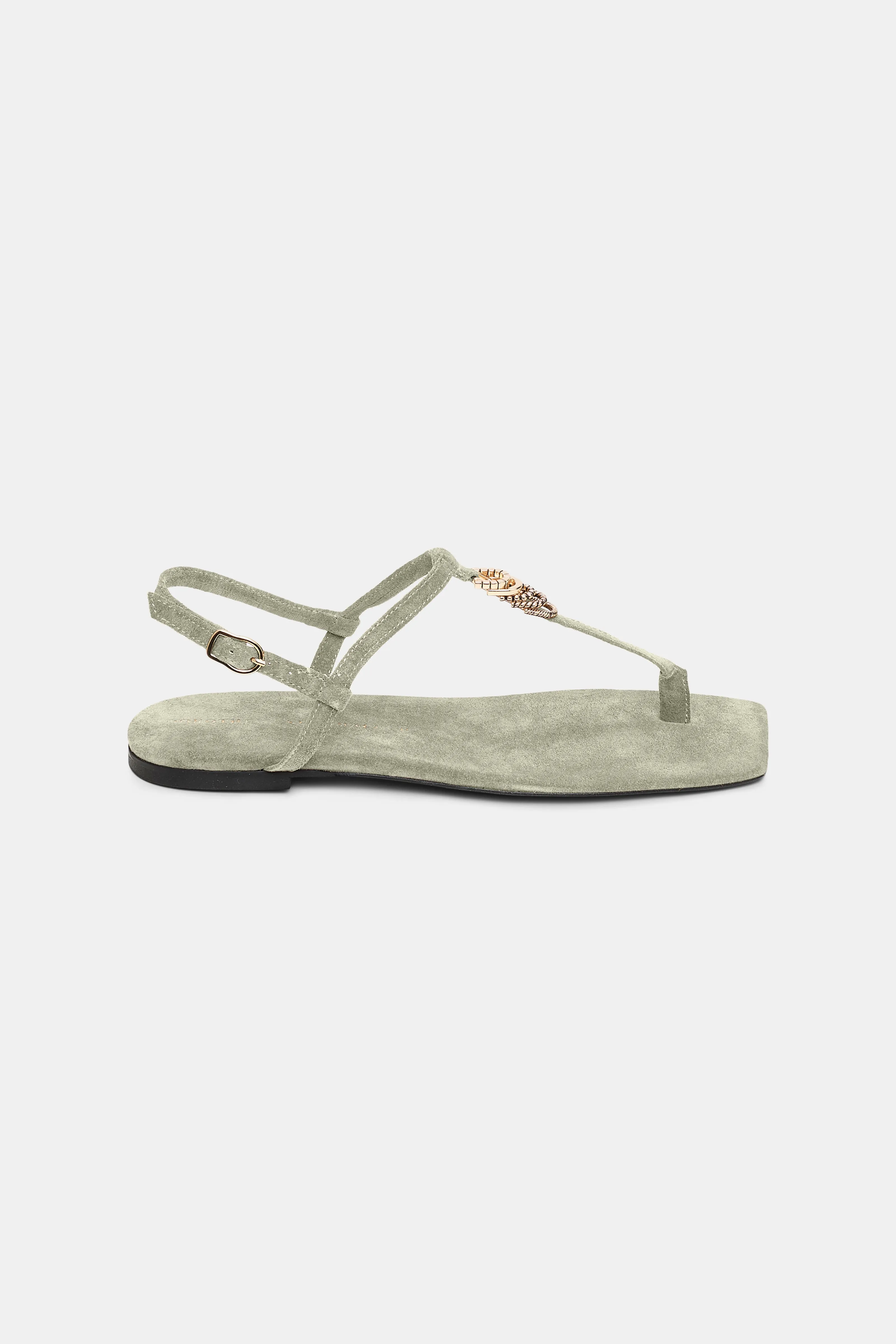 Suede Toe Post Sandal