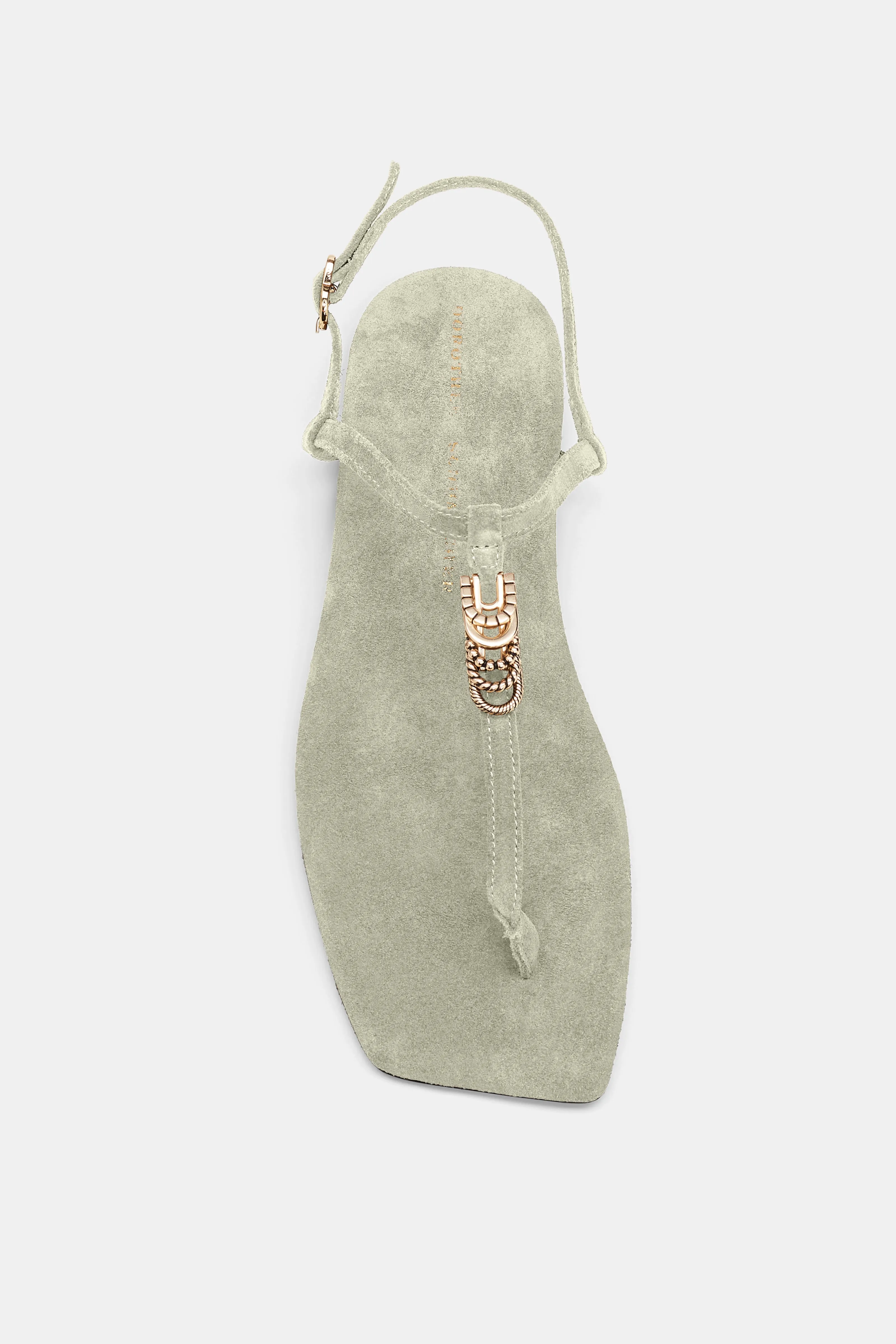 Suede Toe Post Sandal