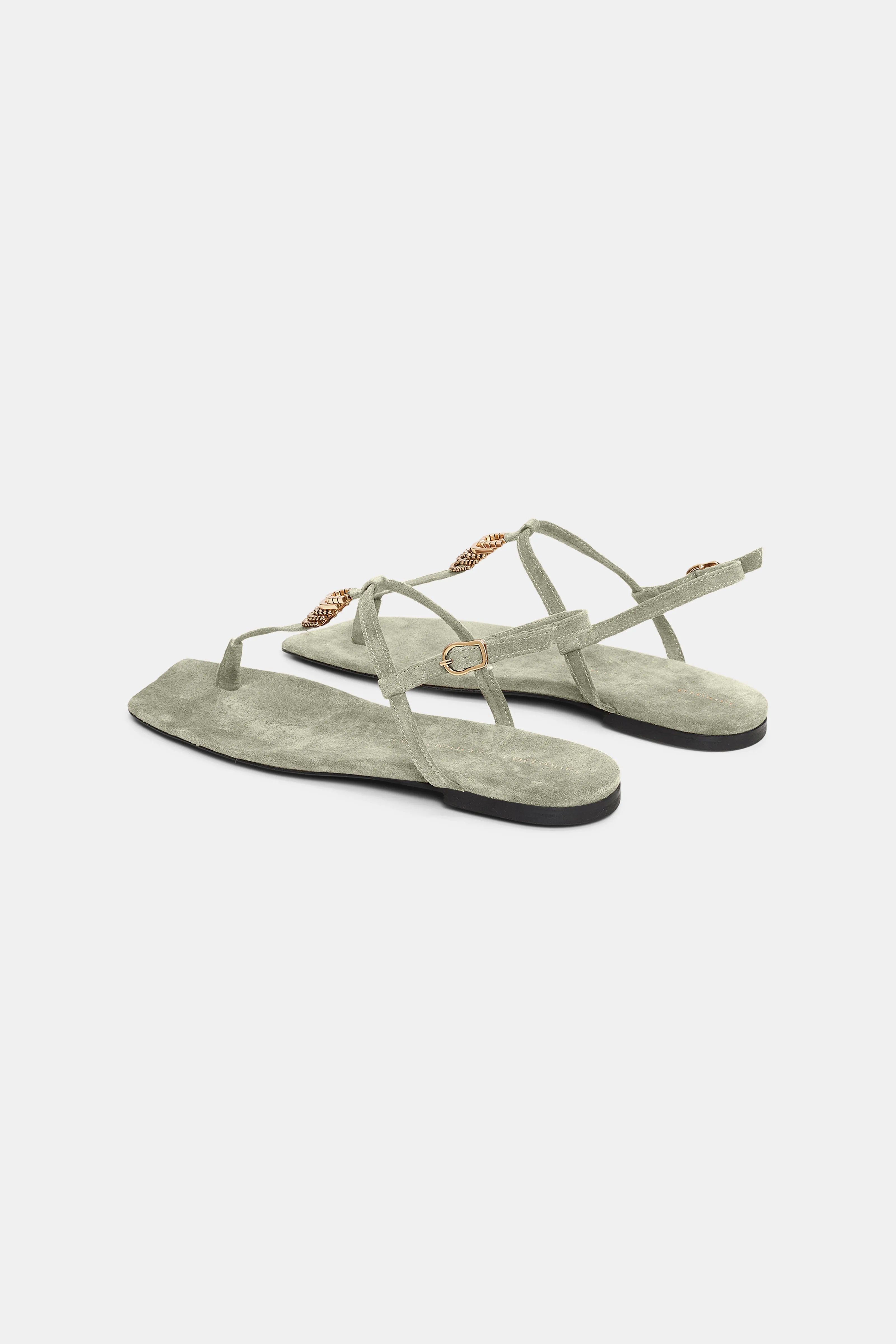 Suede Toe Post Sandal