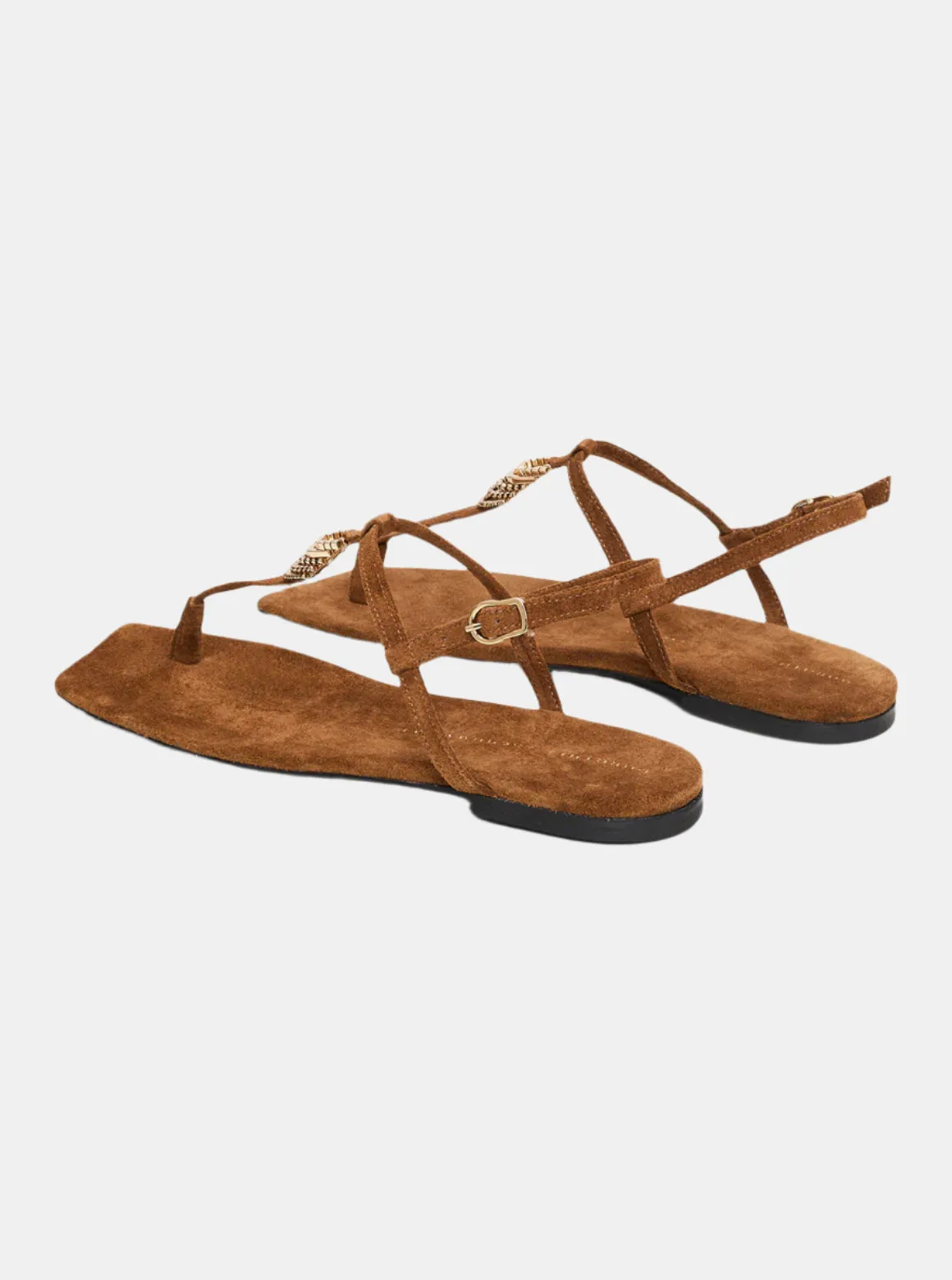 Suede Toe Post Sandal