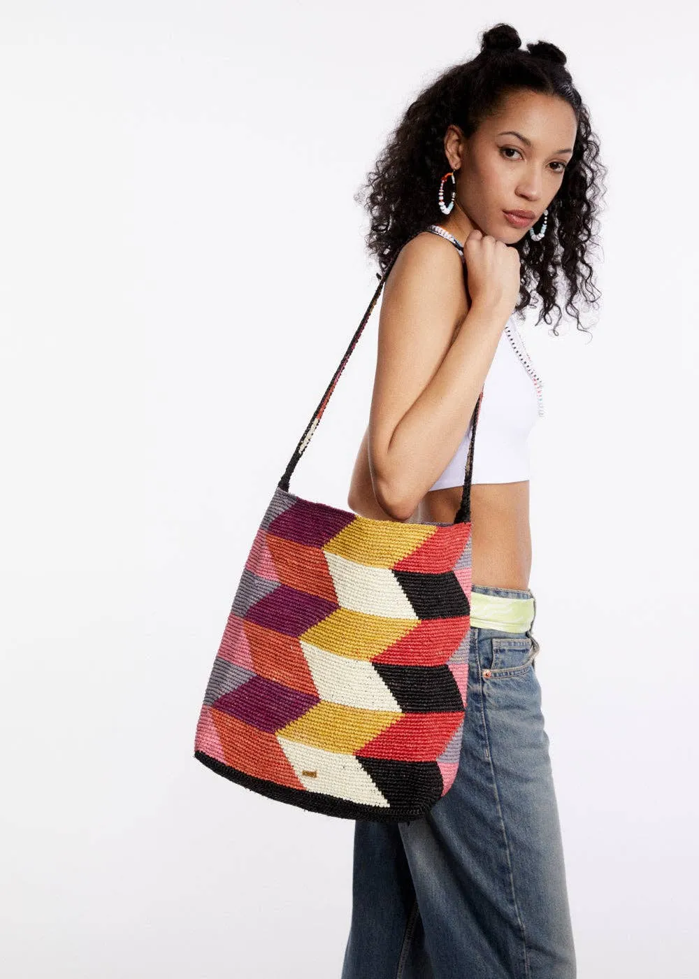 Suky Raffia Bag