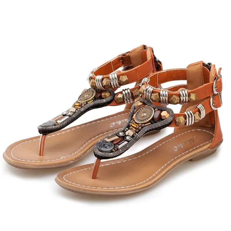 Summer Straps Flat Sandals Flip-flops Beach Sandal Shoes